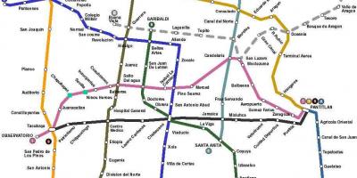 Peta Bandar Mexico bas 