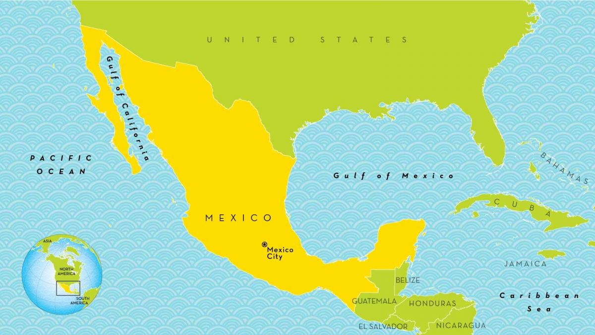 peta Bandar Mexico