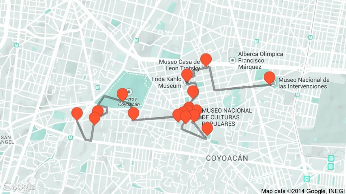 peta Bandar Mexico berjalan tour