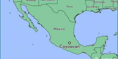 Coyoacan Mexico City peta