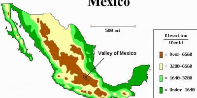 Peta dari lembah Mexico