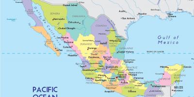 Peta Bandar Mexico negeri