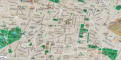 Mexico City peta jalan