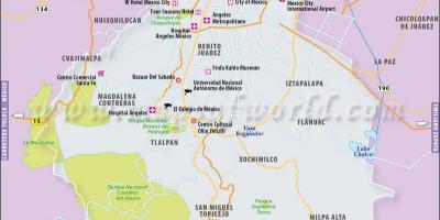 Mexico City peta lokasi