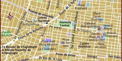 Pusat historico Mexico City peta