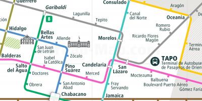 Peta tepito Mexico City 